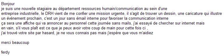 Demande stagiaire