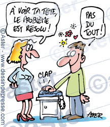 La bonne communication : dessin accueil client