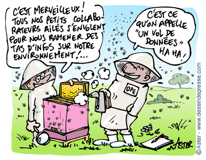 Dessins abeilles et entreprise