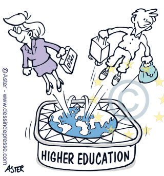 Illustration sur l'enseignement supérieur en Communauté Européenne 