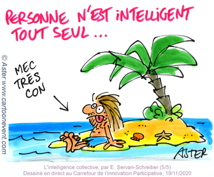 Dessin  en direct meeting interne entreprise