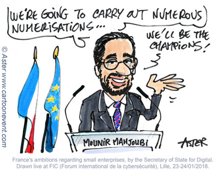 Dessin  en direct meeting interne entreprise