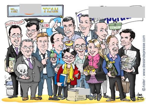 Caricature de groupe