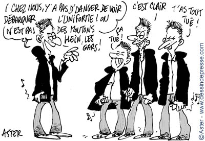 Dessin sur la mode des jeunes