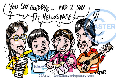 Caricatures Beatles