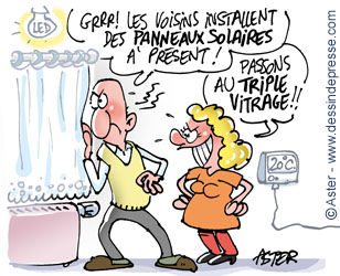 dessin pour l'écologie : se chauffer